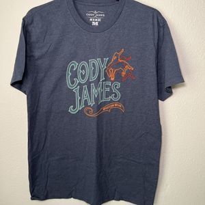 Men's Blue Graphic T-Shirt